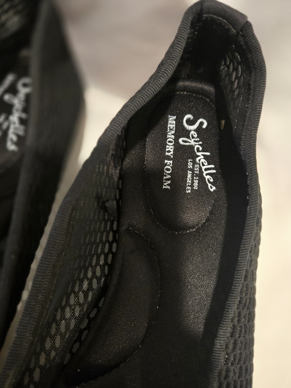 Seychelles Memory Foam Black Slip-On